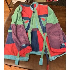 Rare Vintage VILLAGE SPORT SHOPPE Pocket JACKET Reversible Gorpcore Patchwork M